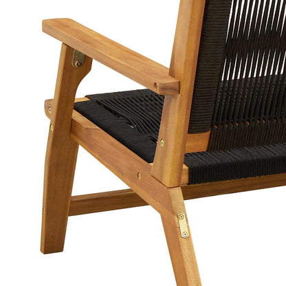 gartenmöbel 2 pcs Schwarz 67 x 76 x 73 cm Massivholz Akazie