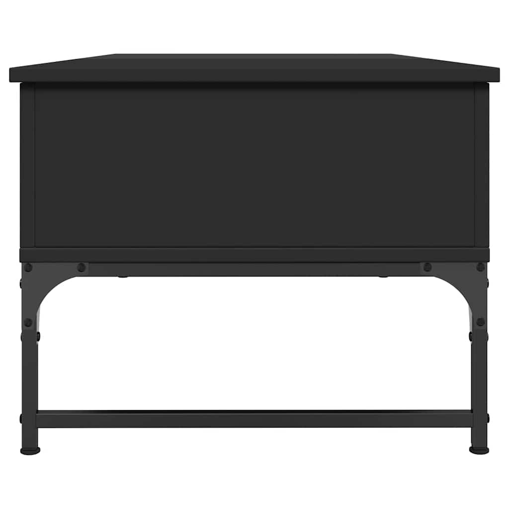 Couchtisch Schwarz 100x50x40 cm Holzwerkstoff und Metall