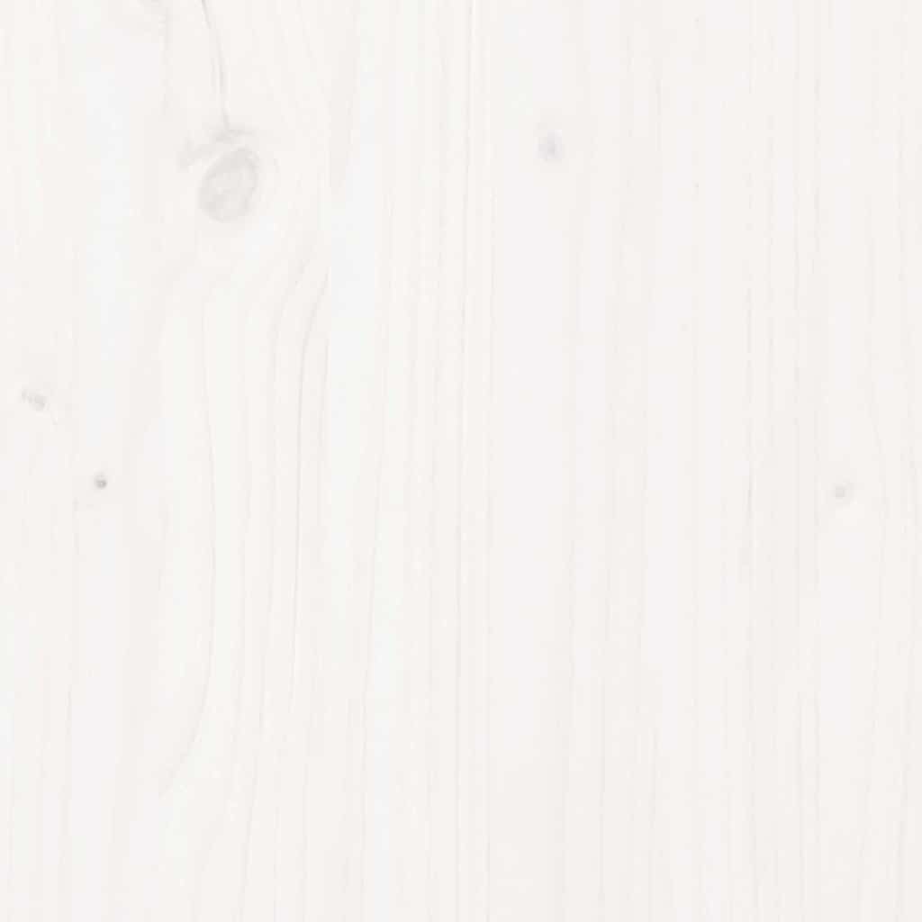 5-tlg. Garten-Sofagarnitur mit Kissen Weiß Massivholz Kiefer