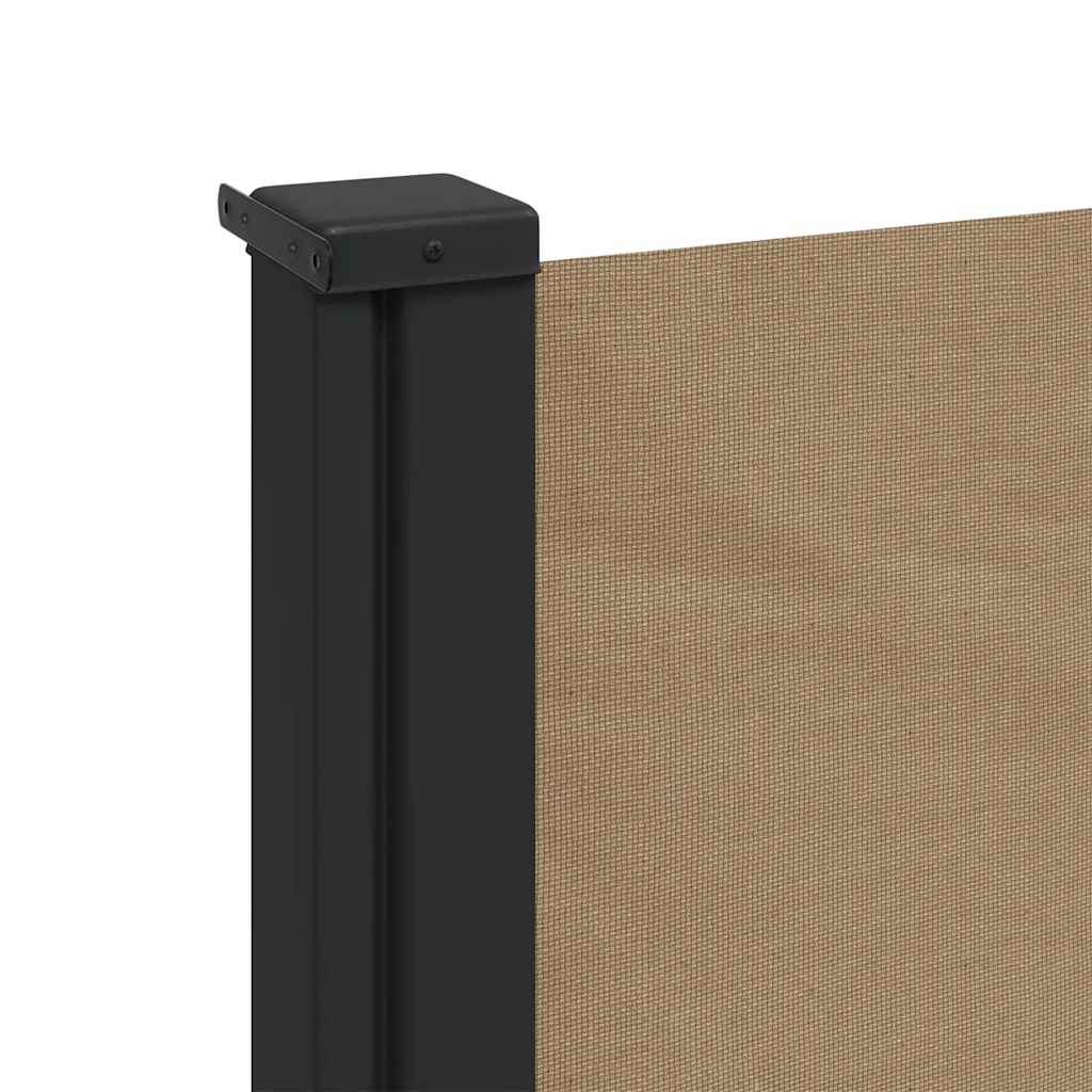 Seitenmarkise Ausziehbar Taupe 100x500 cm
