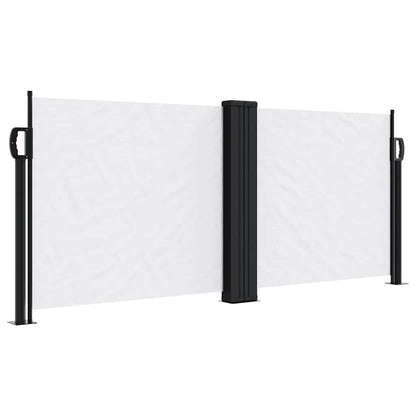 Seitenmarkise Ausziehbar Weiß 100x600 cm