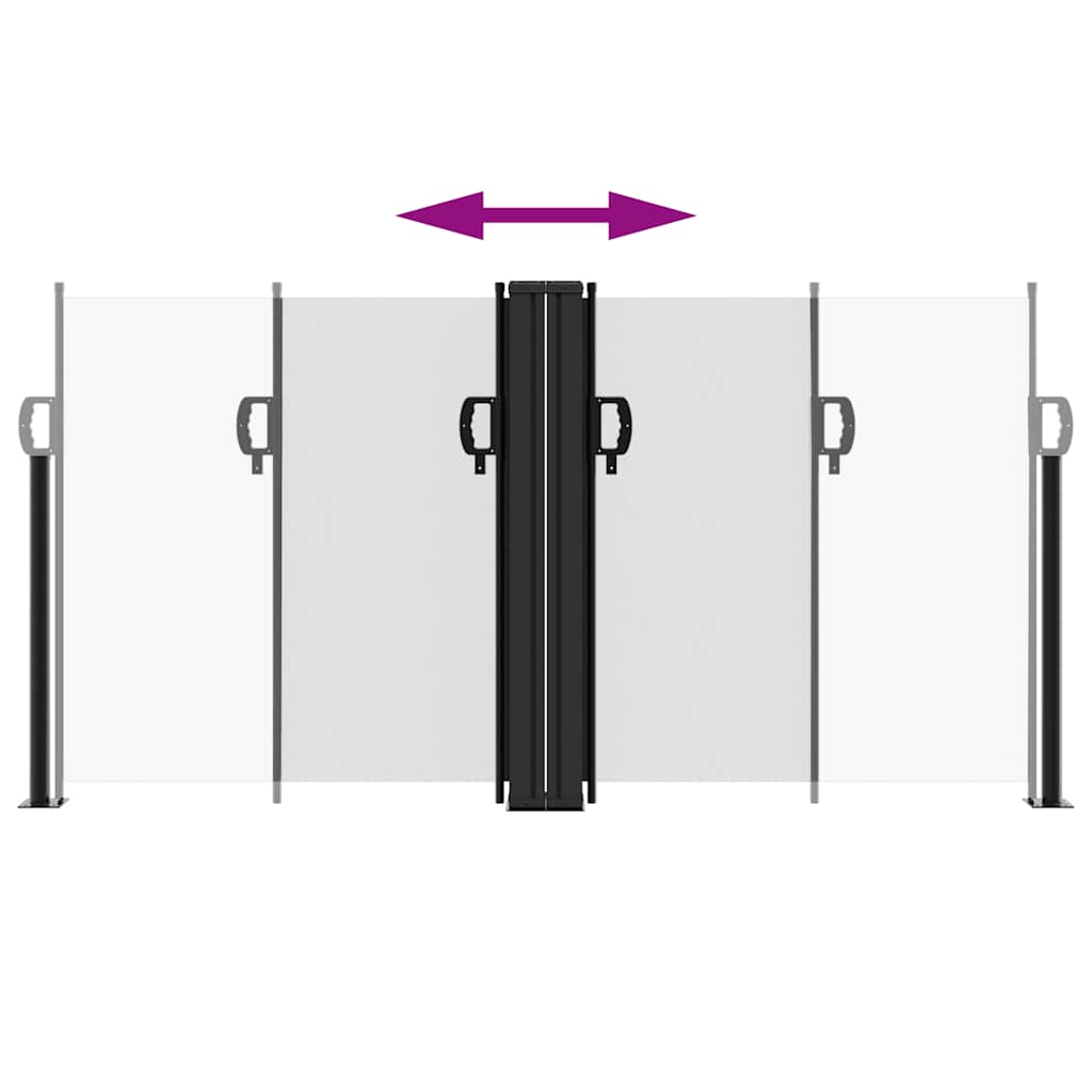 Seitenmarkise Ausziehbar Weiß 120x600 cm