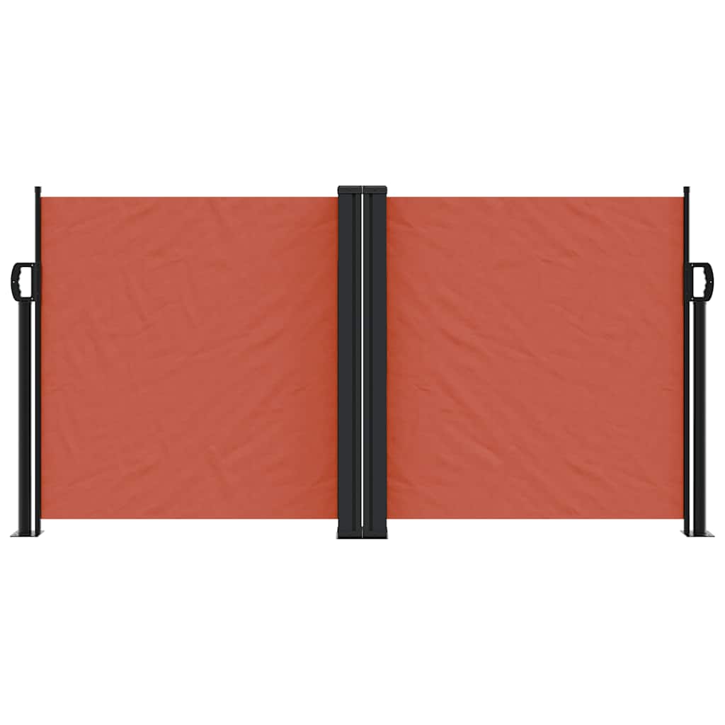 Seitenmarkise Ausziehbar Terrakottarot 120x600 cm