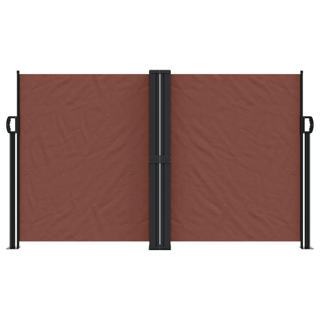 Seitenmarkise Ausziehbar Braun 140x600 cm