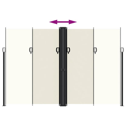 Seitenmarkise Ausziehbar Creme 220x600 cm