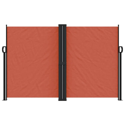Seitenmarkise Ausziehbar Terrakottarot 160x1200 cm