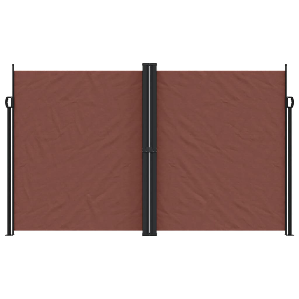 Seitenmarkise Ausziehbar Braun 200x1200 cm