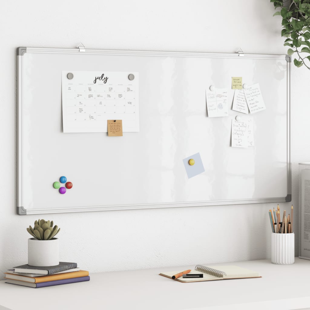 Magnetisches Whiteboard 100x50x1,7 cm Aluminium