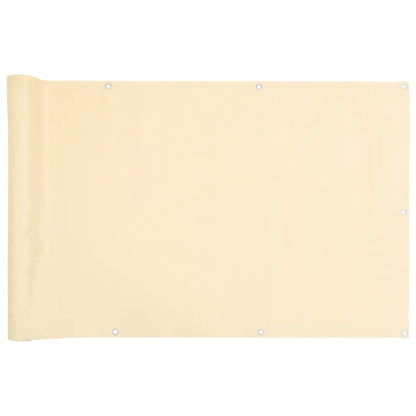 Balkon-Sichtschutz Creme 400x120 cm PVC