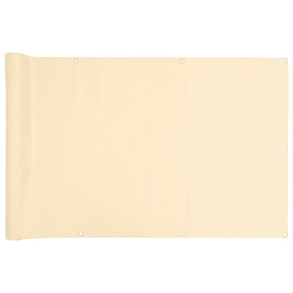 Balkon-Sichtschutz Creme 500x120 cm PVC