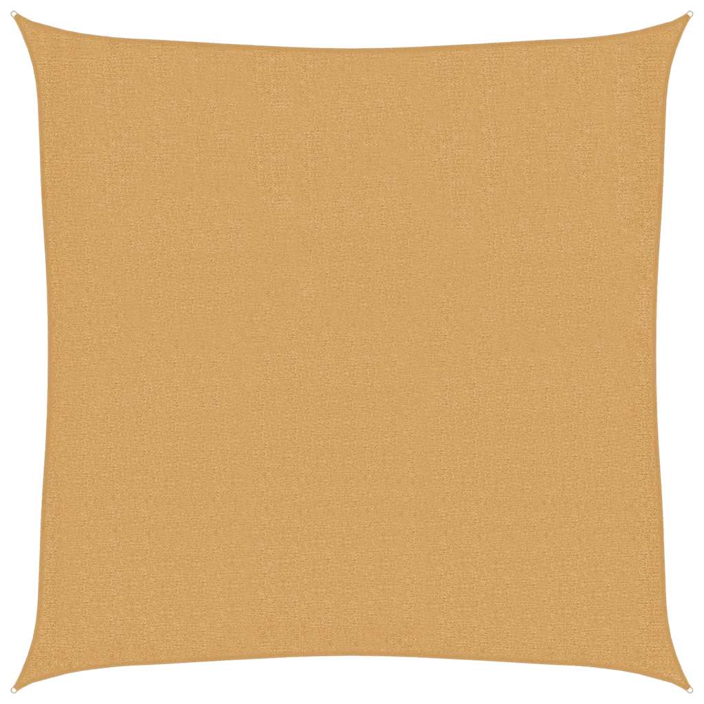 Sonnensegel 160 g/m² Quadratisch Sandfarbe 2,5x2,5 m HDPE