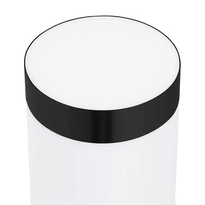 Außenwandleuchte Schwarz 12 x 8,5 x 27 cm Edelstahl und Plastik