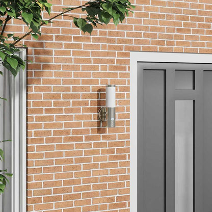 Außenwandleuchte Silber 15 x 7,5 x 33 cm Edelstahl und Plastik