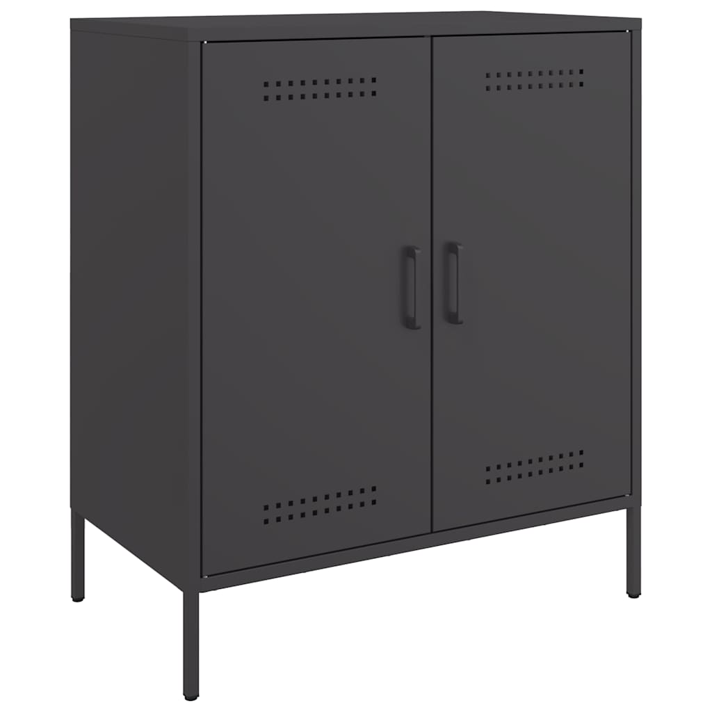 Sideboard Schwarz 68x39x79 cm Stahl