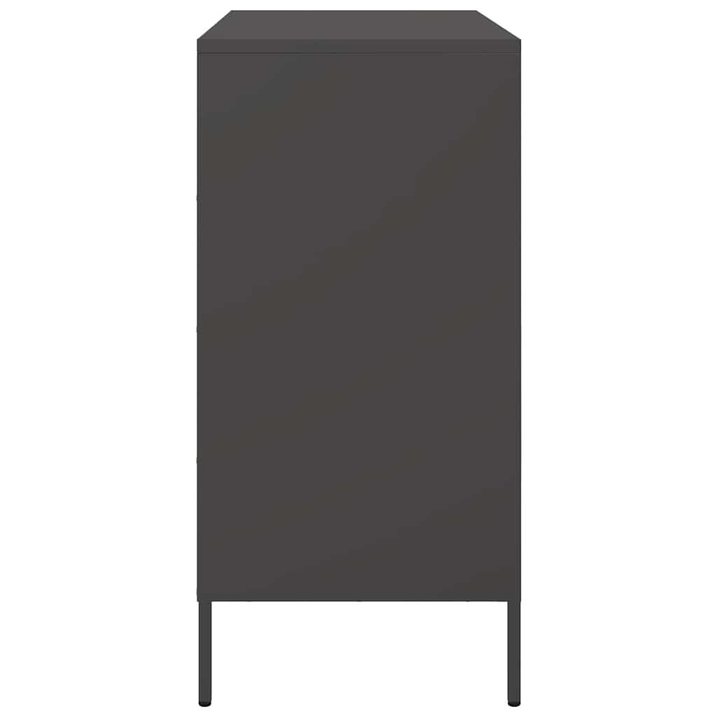 Sideboard Schwarz 68x39x79 cm Stahl