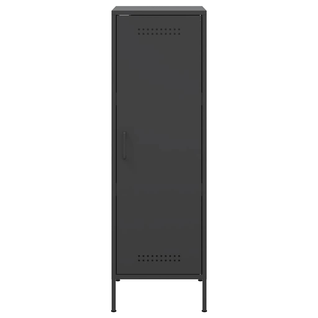 Highboard Schwarz 36x39x113 cm Stahl