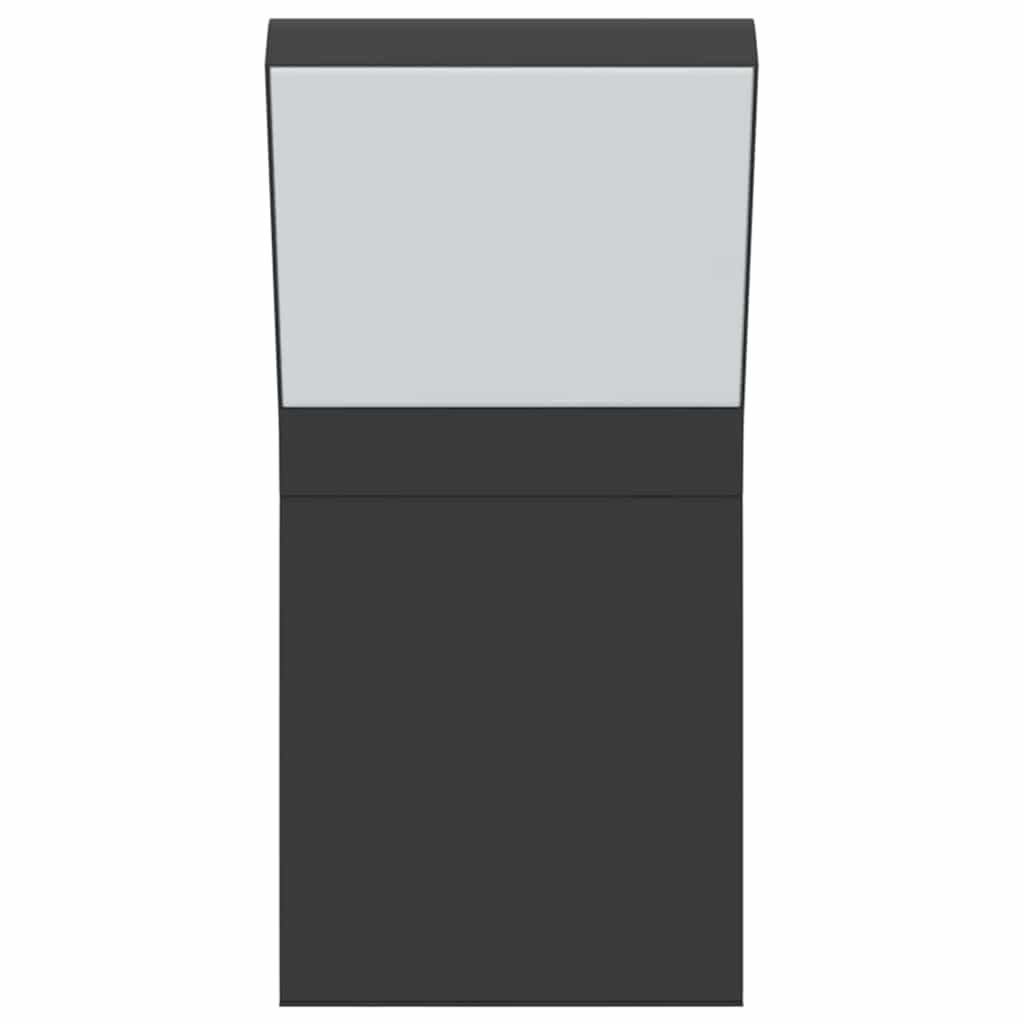 LED-Außenwandleuchten 2 Stk. Schwarz Aluminiumdruckguss