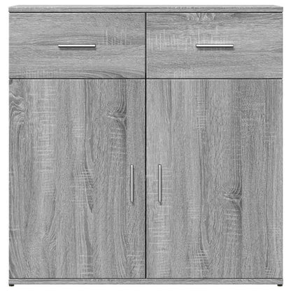 Sideboards 2 Stk. Grau Sonoma 79x38x80 cm Holzwerkstoff