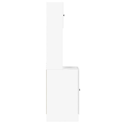 Küchenschrank Weiß 60x50x180 cm Holzwerkstoff