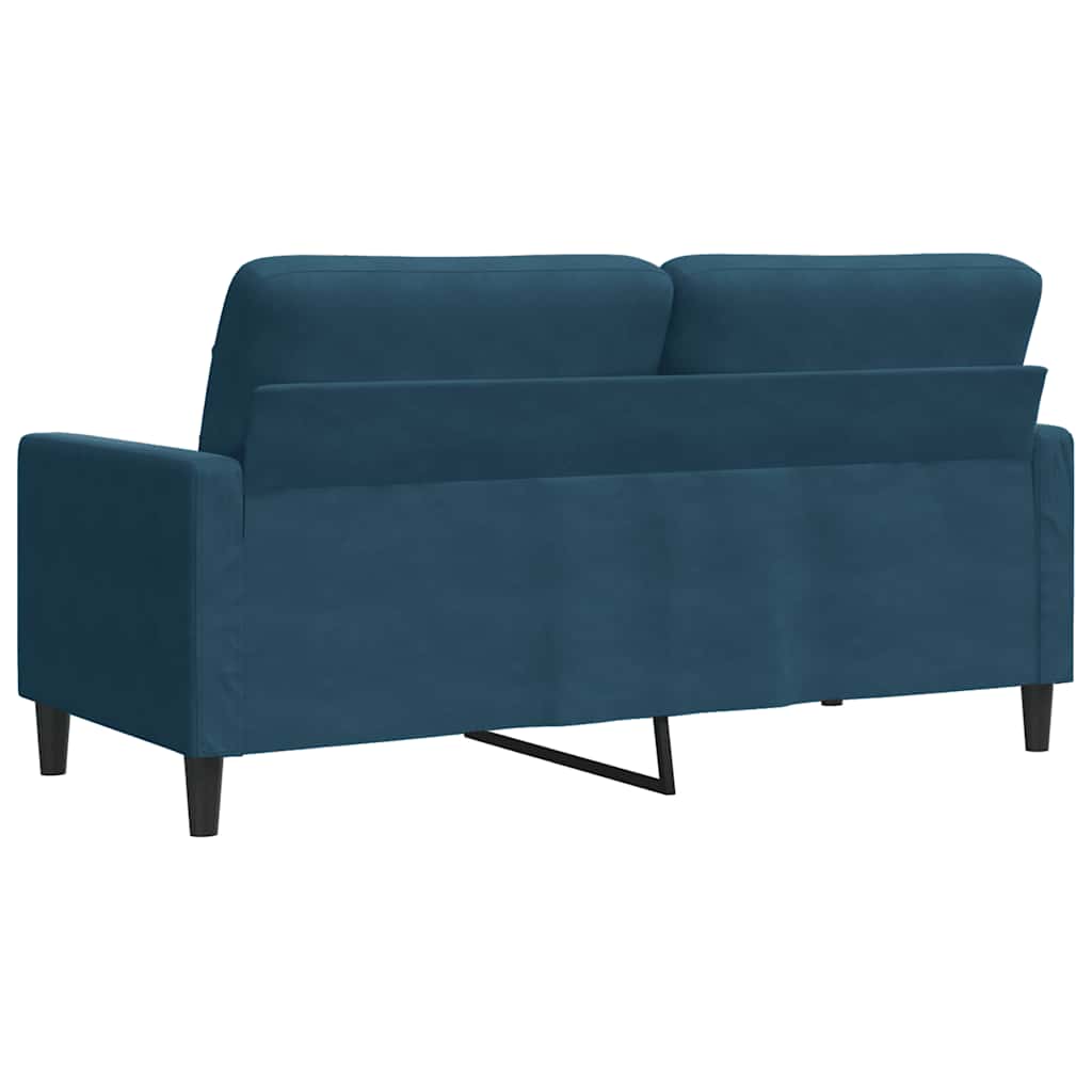 2-Sitzer-Sofa Blau 140 cm Samt