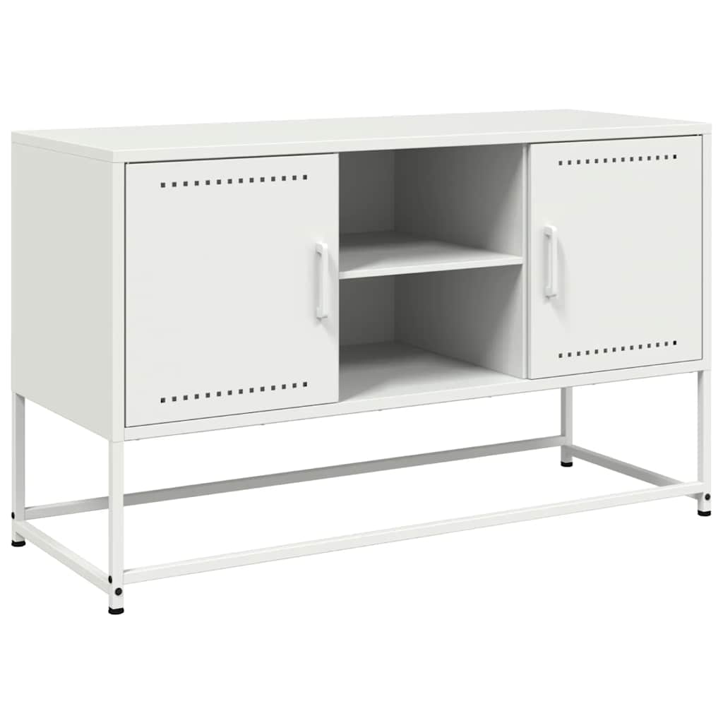 TV-Schrank Weiß 100,5x39x60,5 cm Stahl