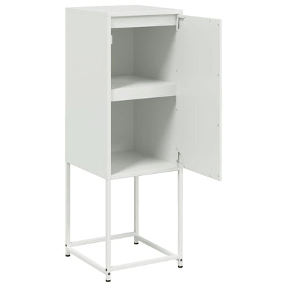 Highboard Weiß 36x39x107 cm Stahl