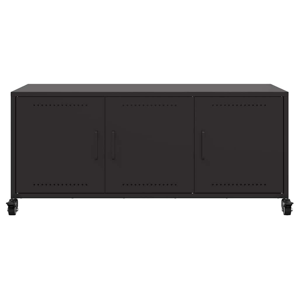 TV-Schrank Schwarz 100,5x39x43,5 cm Stahl