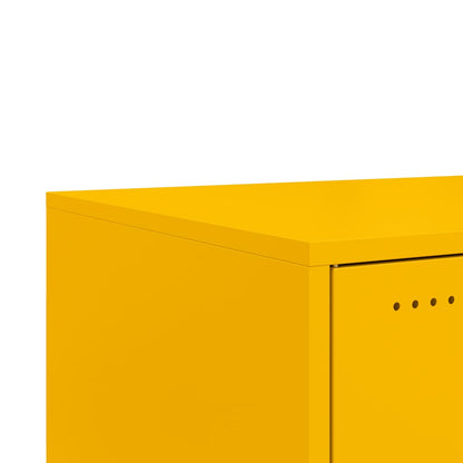 Couchtisch Senfgelb 68x50x43,5 cm Kaltgewalzter Stahl