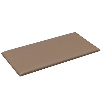 Wandkopfteilen 12 pcs Cappuccino 30 x 15 cm Stoff