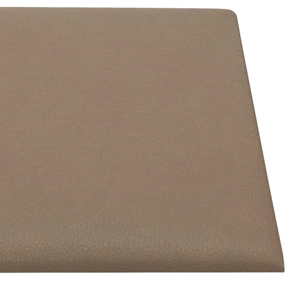 Wandkopfteilen 12 pcs Cappuccino 30 x 30 cm Stoff