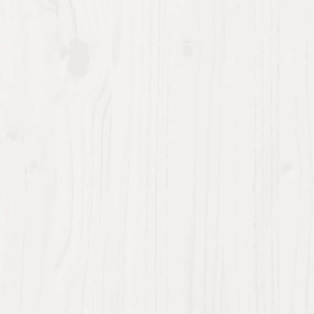 Kinderbett mit Dach Weiß 90x200 cm Massivholz Kiefer