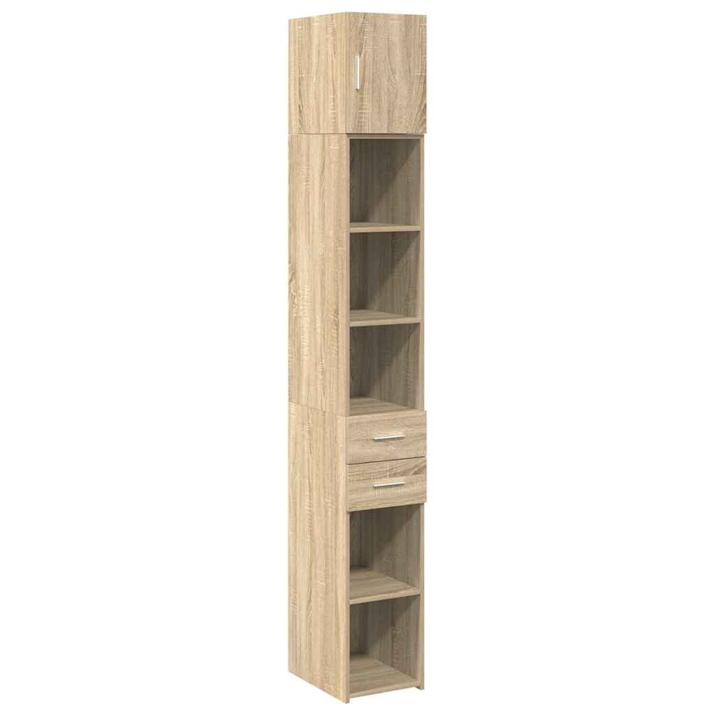 Hochschrank Schmal Sonoma-Eiche 30x42,5x225 cm Holzwerkstoff