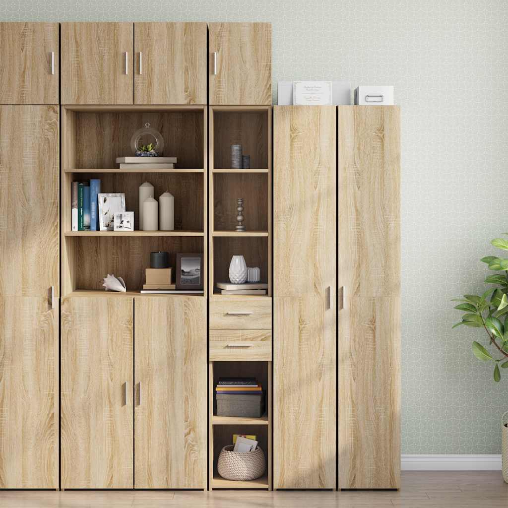 Hochschrank Schmal Sonoma-Eiche 30x42,5x225 cm Holzwerkstoff