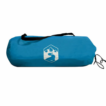 Camping-Windschutz Blau 340x130 cm Wasserdicht
