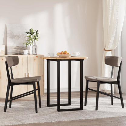 Tischplatte Rund Ø70x2 cm Massivholz Akazie