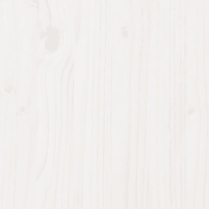 Etagenbett mit Dach Weiß 80x200 cm Massivholz Kiefer