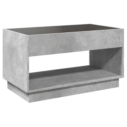 Couchtisch mit Infinity-LED Betongrau 90x50x50 cm