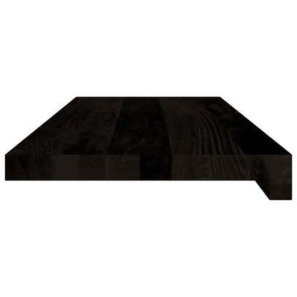 Treppenstufen 12 Stk. Dunkelbraun 70x30x2 cm Massivholz Eiche