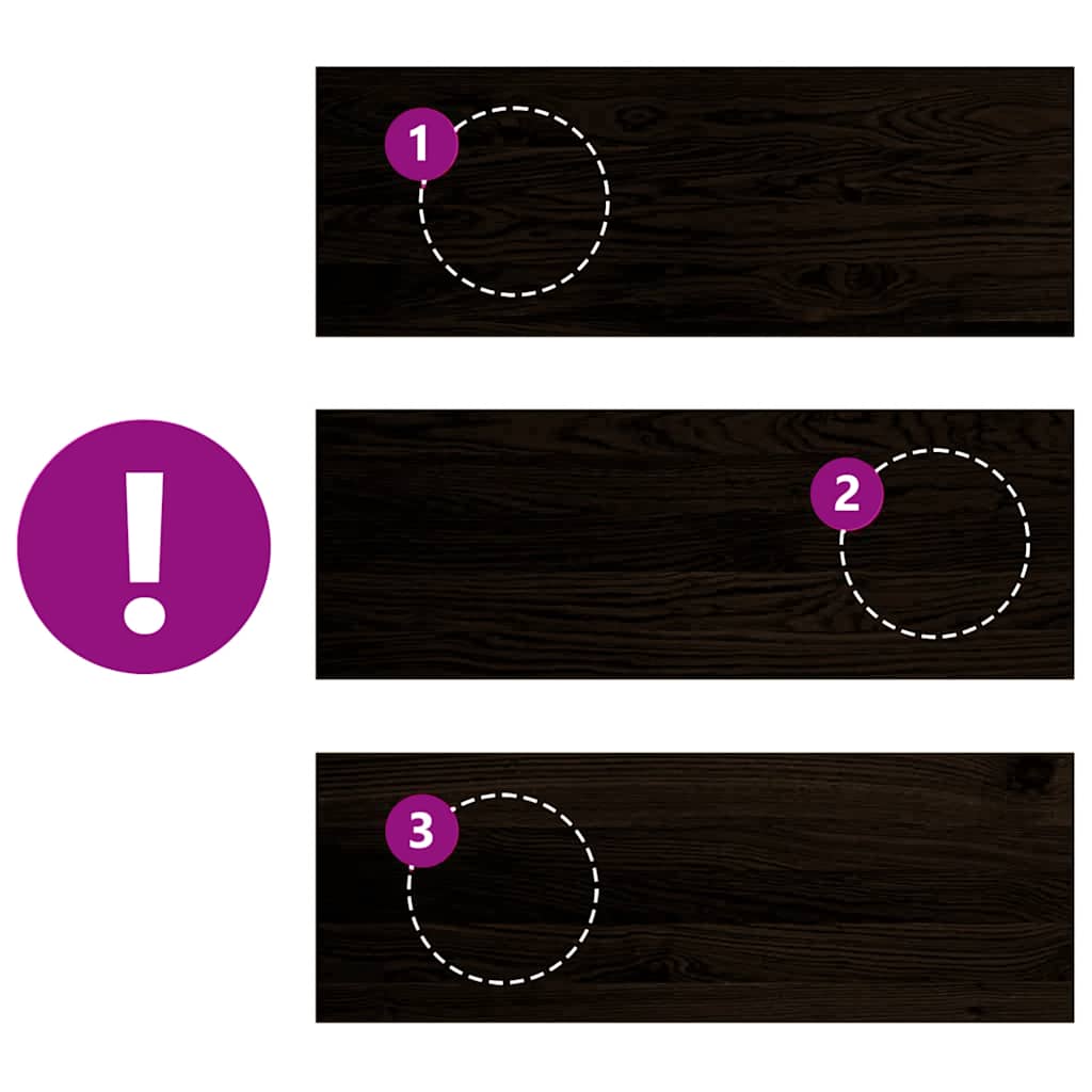 Treppenstufen 16 Stk. Dunkelbraun 70x25x2 cm Massivholz Eiche