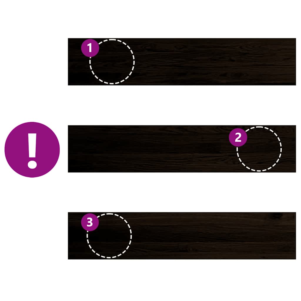 Treppenstufen 16 Stk. Dunkelbraun 120x30x2 cm Massivholz Eiche