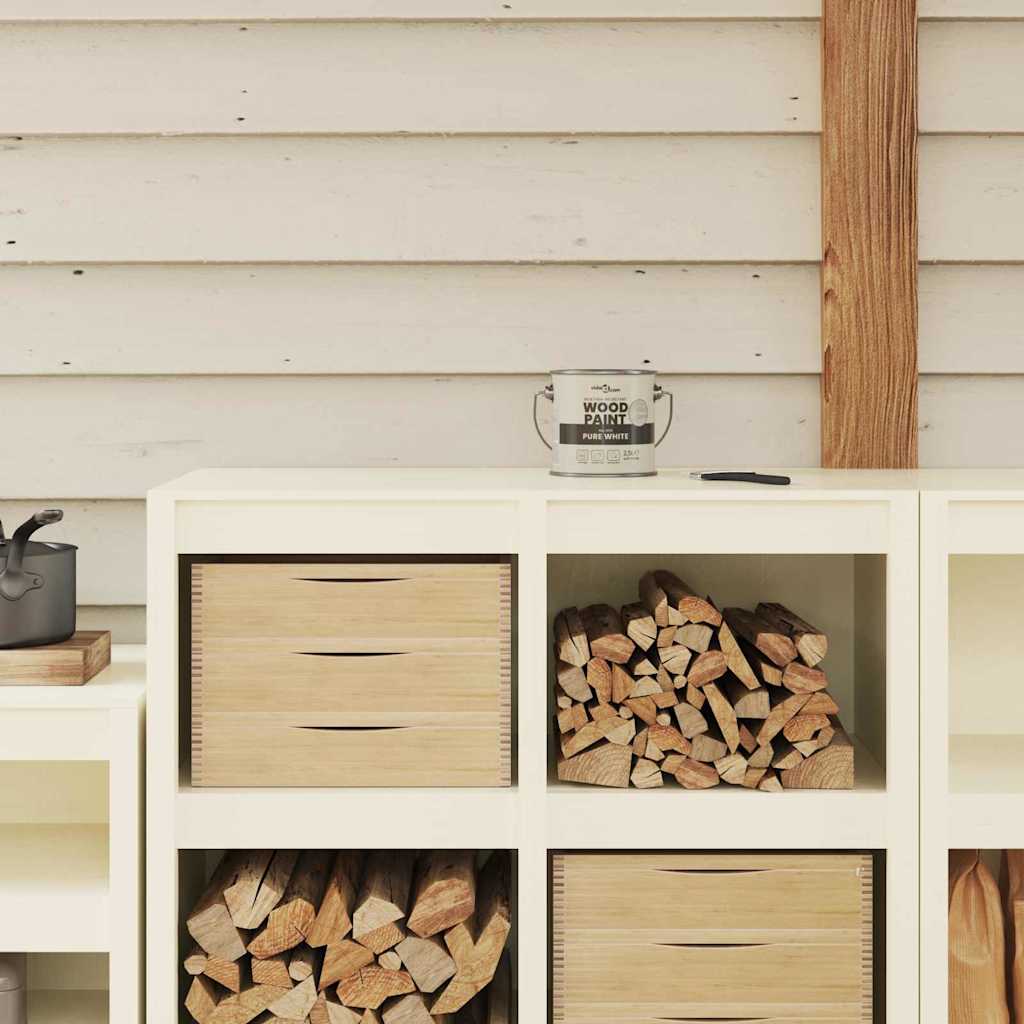 Holzfarbe Weiß 2,5 L Wanddruck