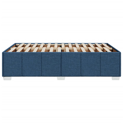 Bettgestell ohne Matratze Blau 120x190 cm Stoff