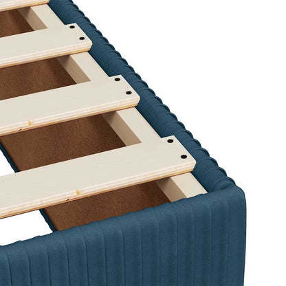 Bettgestell Blau 140x190 cm Samt