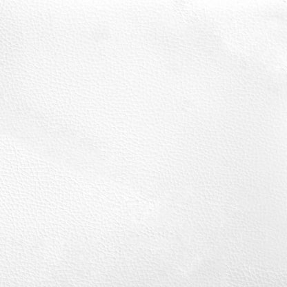 Boxspringbett mit Matratze Weiß 140x190 cm Kunstleder