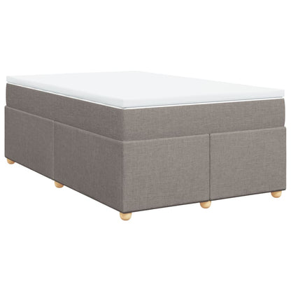 Boxspringbett mit Matratze Taupe 120x190 cm Stoff