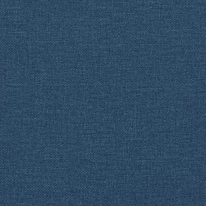 Boxspringbett mit Matratze Blau 90x190 cm Stoff