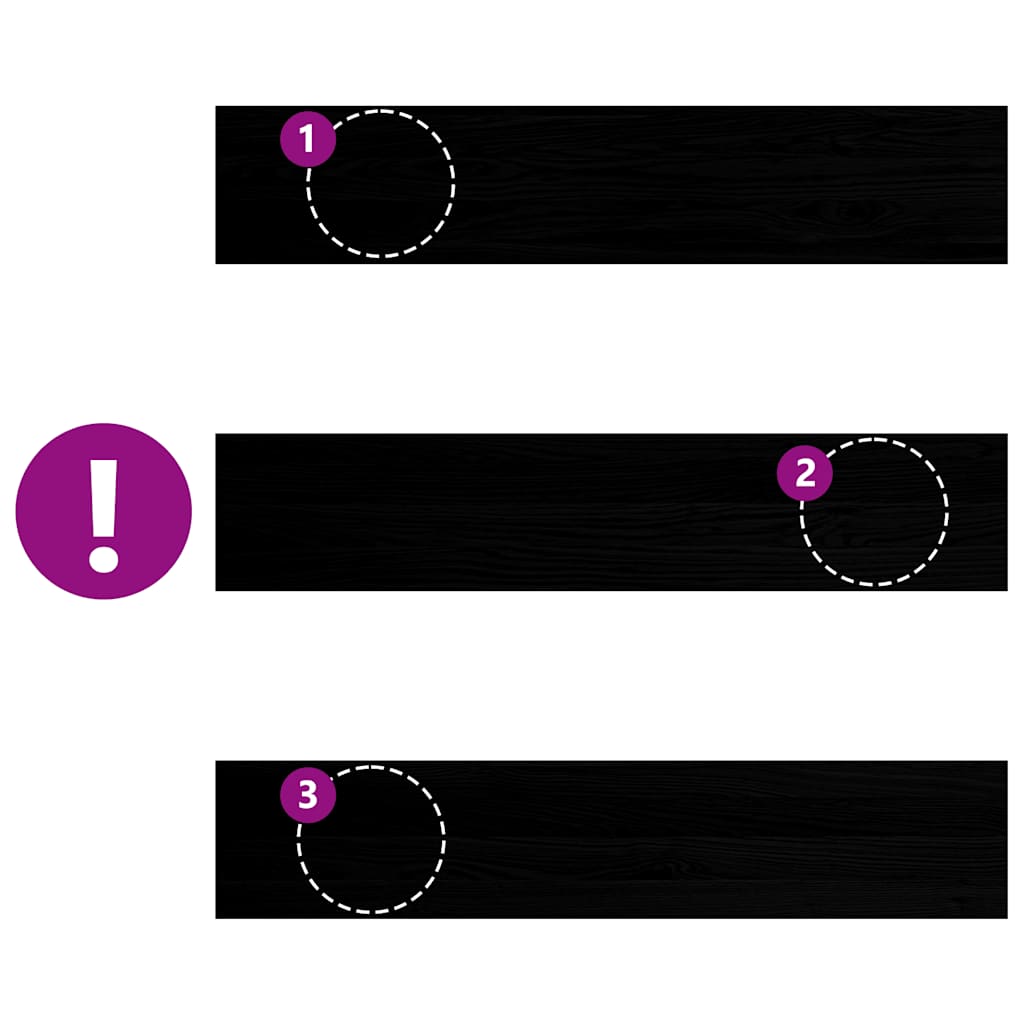 Fensterbänke 2 Stk. Dunkelbraun 100x20x2 cm Massivholz Eiche