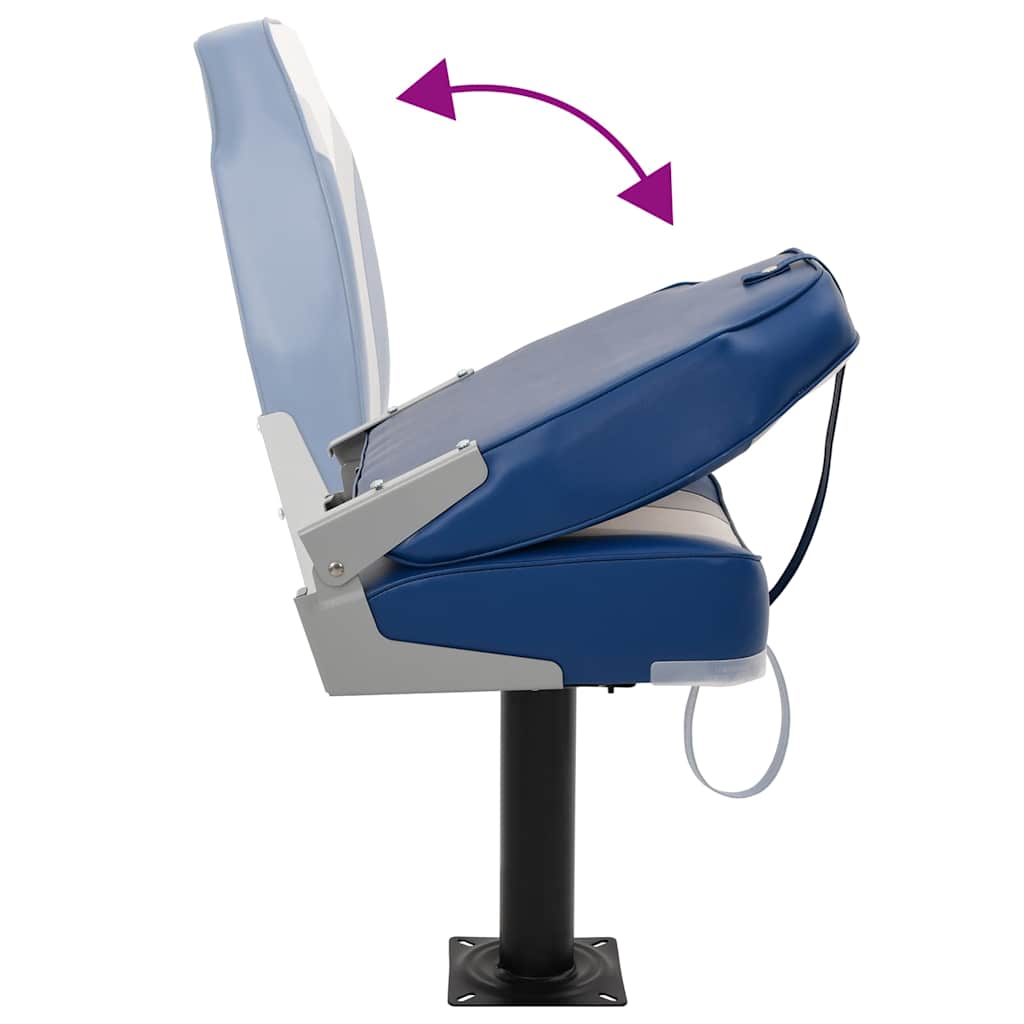 4-tlg. Bootssitz-Set Klappbar Hohe Rückenlehne