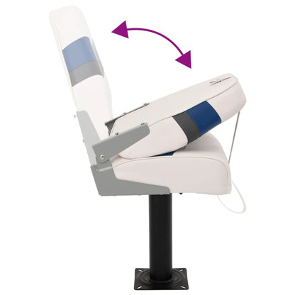 4-tlg. Bootssitz-Set Klappbar Hohe Rückenlehne