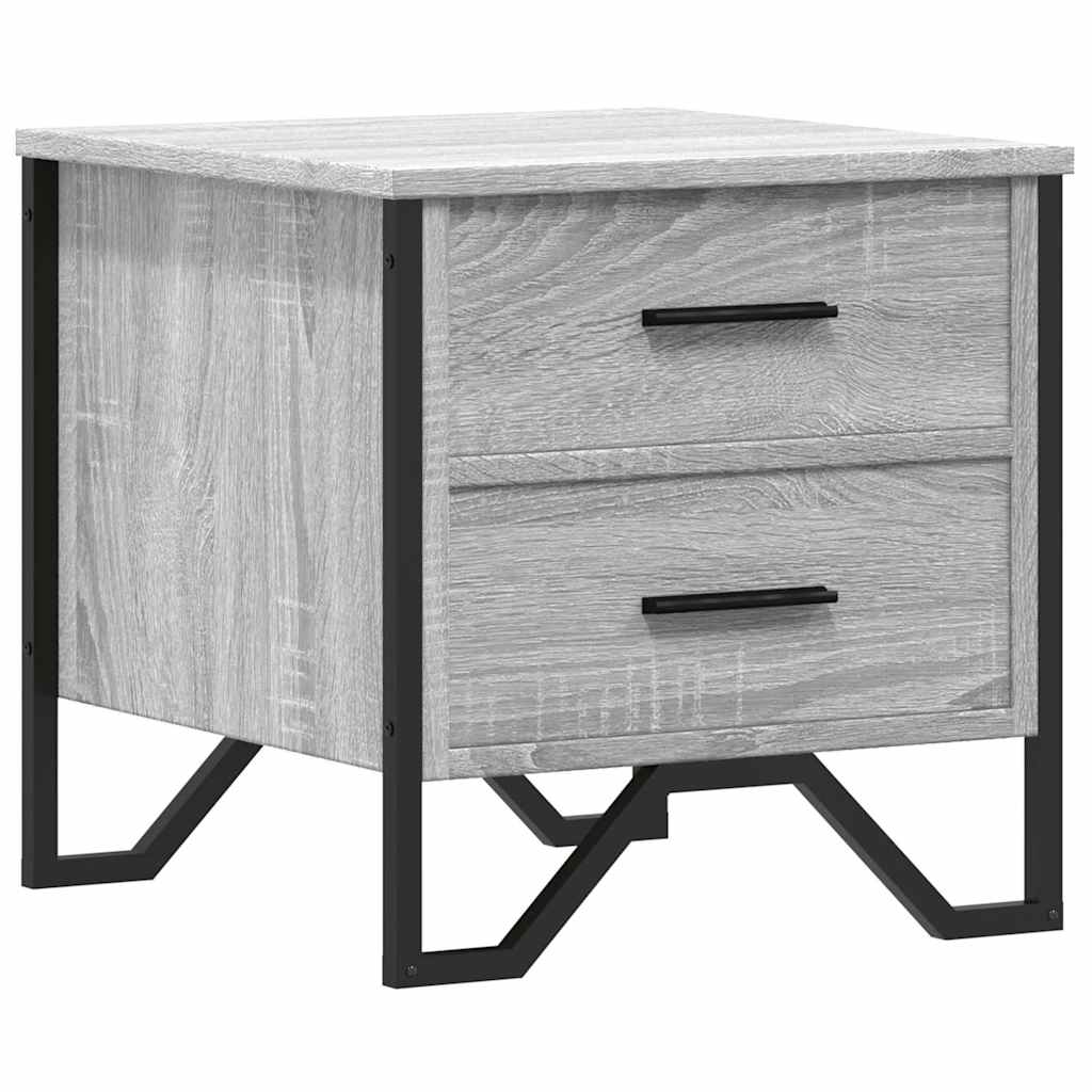 Nachttisch Grau Sonoma 40x41x40 cm Holzwerkstoff